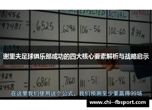 谢里夫足球俱乐部成功的四大核心要素解析与战略启示